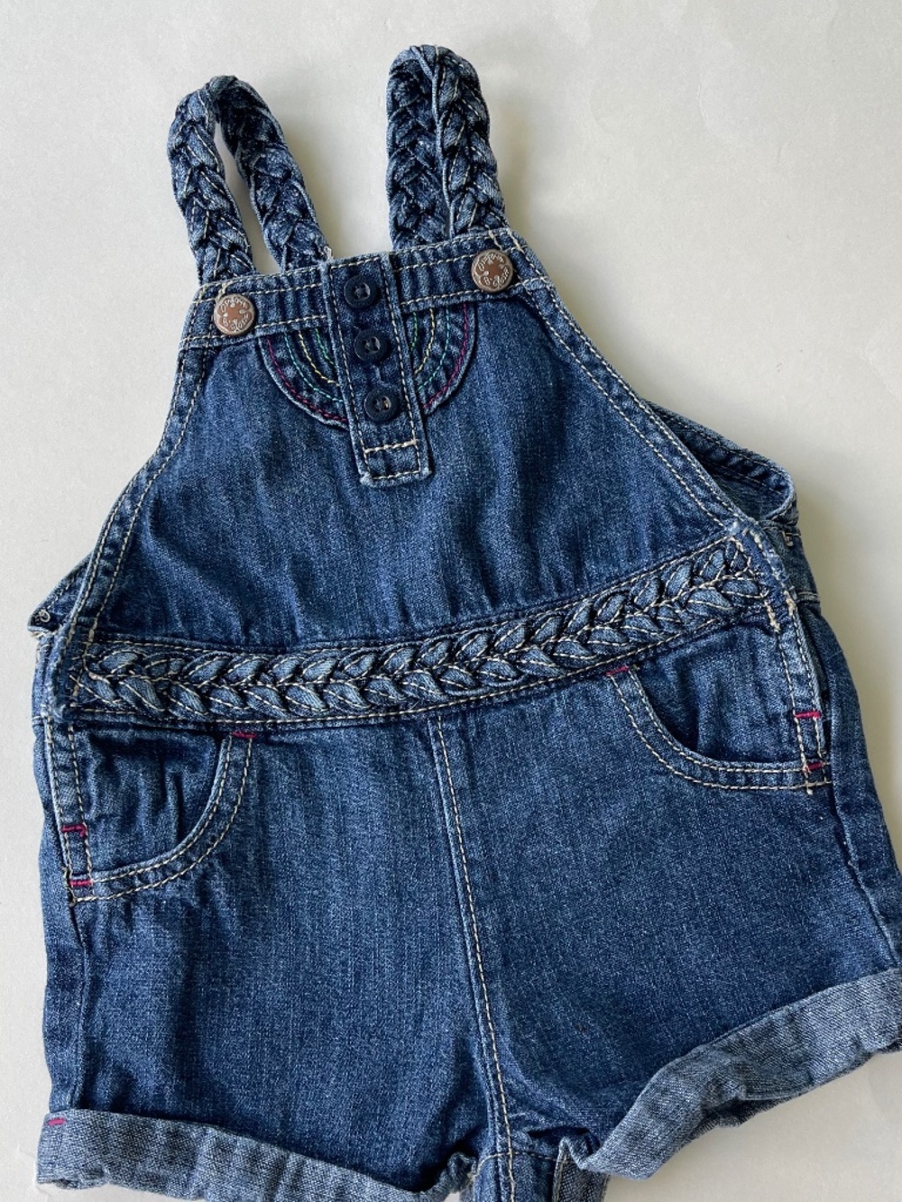 OshKosh B'gosh Vestbak Shortall Overall  Baby girl 12 months
